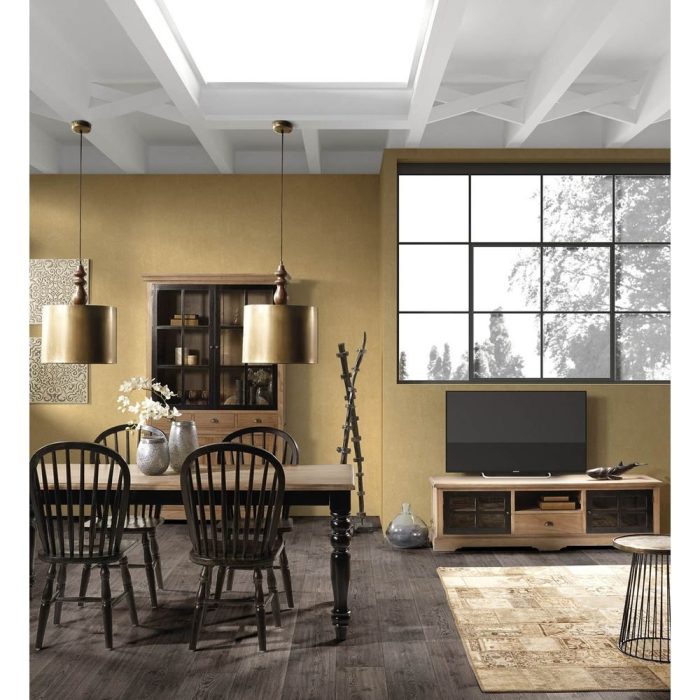 Mobile porta TV rustico country chic legno massello – Etnico Outlet
