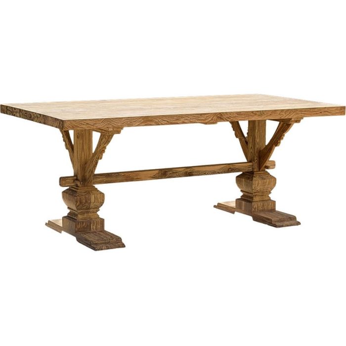 Tavolo provenzale etnico in teak massello naturale