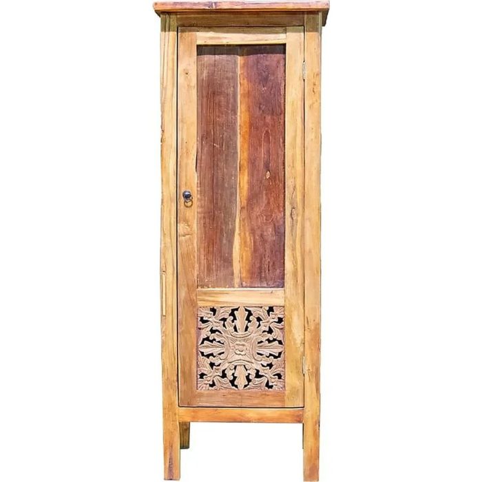 Armadio 1 anta esotico legno intagliato
