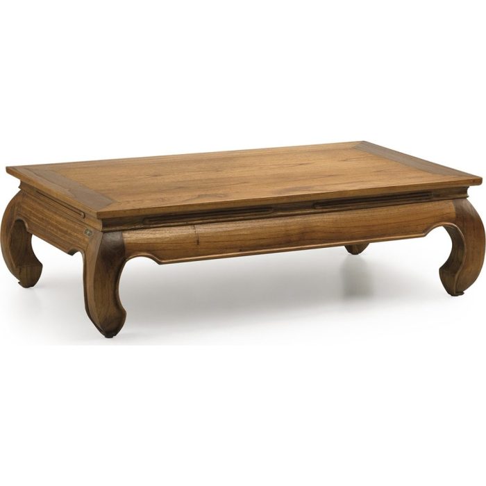 Tavolino rettangolare marocchino in legno miele