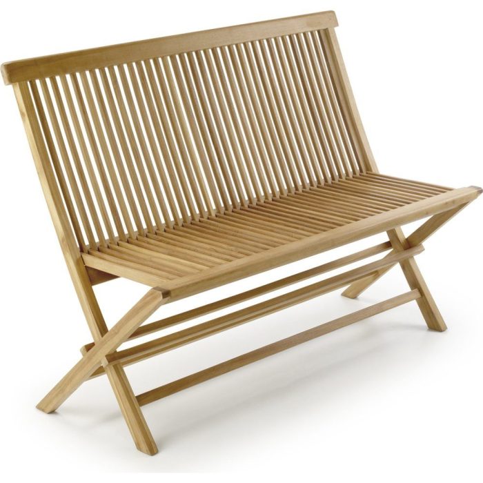Panca teak pieghevole massello