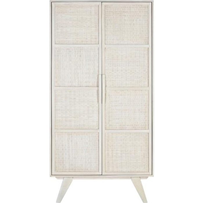 Armadio legno massiccio bianco shabby