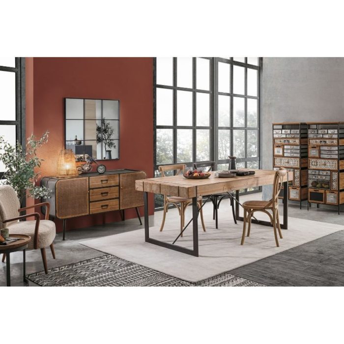 Sedia provenzale olmo rattan seduta imbottita - Etnico Outlet
