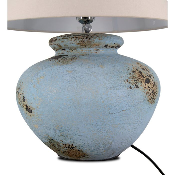 Lampada country chic celeste anticata - Etnico Outlet