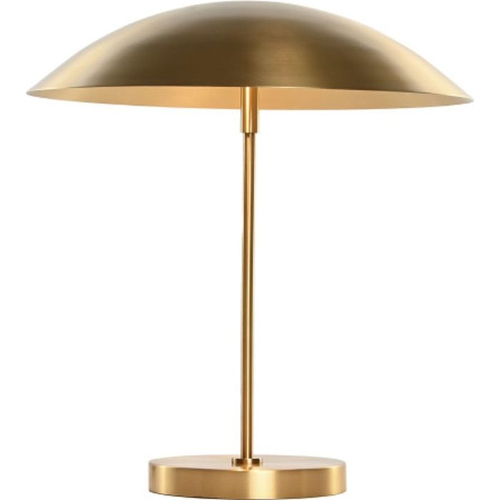 Lampada da tavolo vintage in metallo dorato
