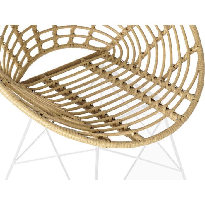 Sedia in Rattan Sintetico con Struttura in Metallo – Etnico Outlet