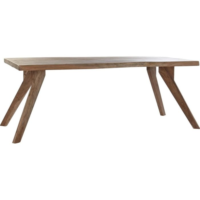 Tavolo vintage rustico in legno massello di acacia