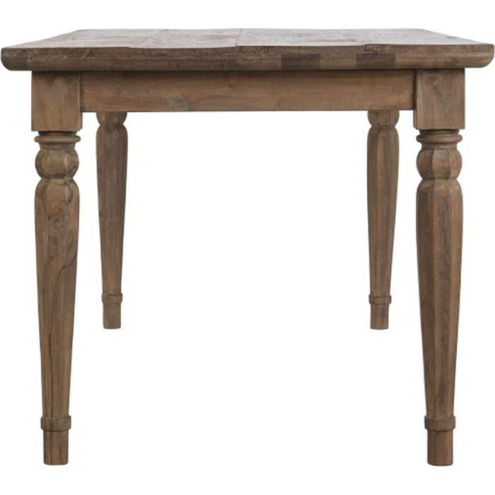 Tavolo pranzo country in teak massello anticato - Etnico Outlet