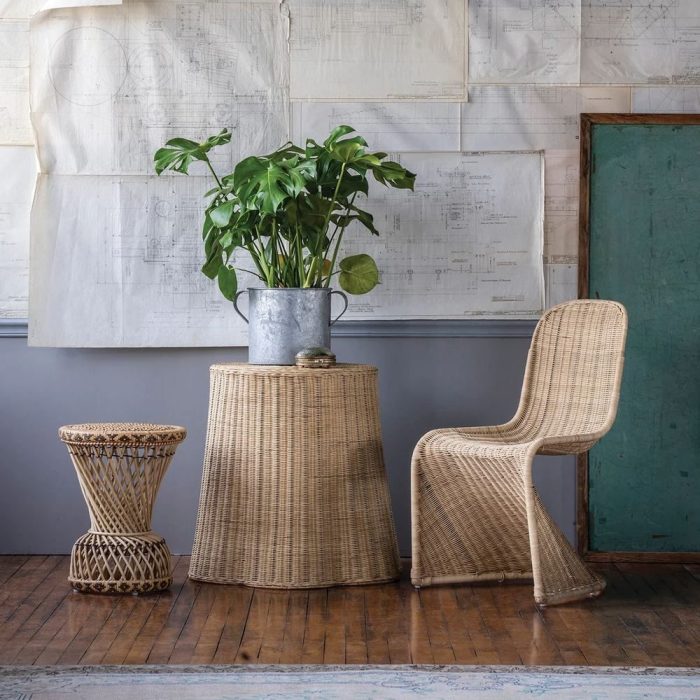Sedia rattan naturale design – Etnico Outlet