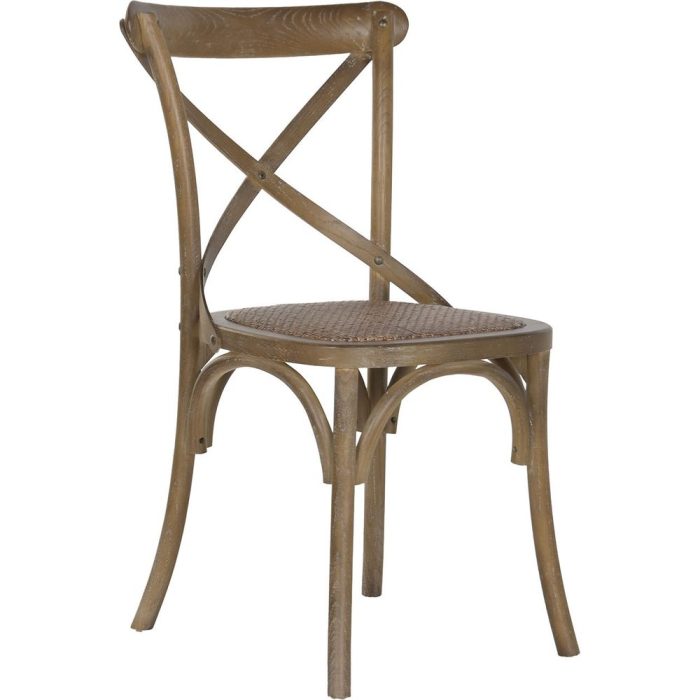 Sedia in legno di olmo stile country rustico