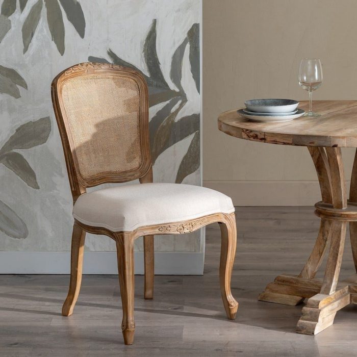 Sedia Luigi XVI in Legno e Rattan – Etnico Outlet