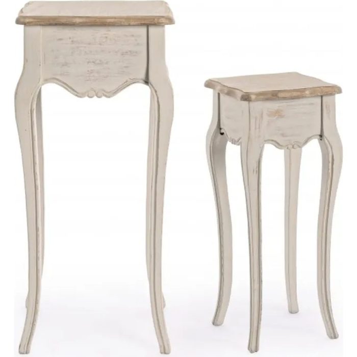 Set tavolini alti shabby chic artigianali – Etnico Outlet