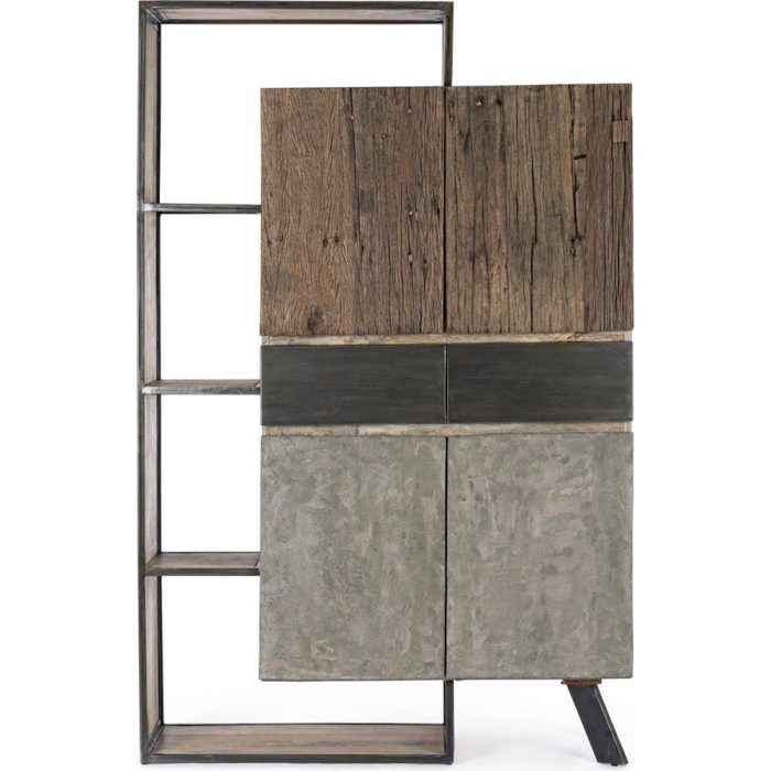 Buffet industrial mango riciclato e acciaio – Etnico Outlet