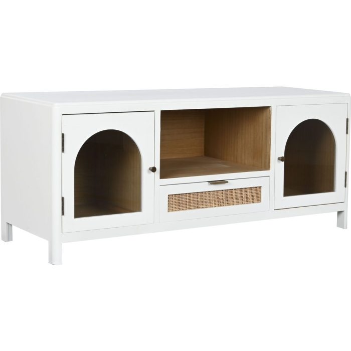 Mobile porta TV nordico in legno bianco – Etnico Outlet