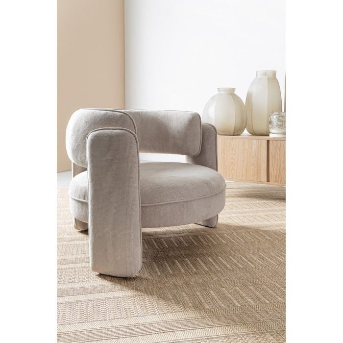 Poltrona contract beige vintage chic - Etnico Outlet