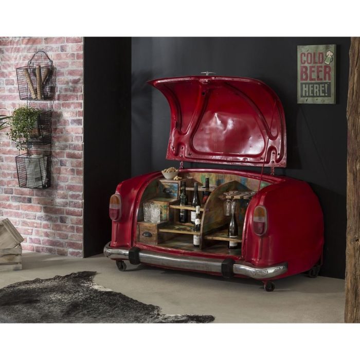 Mobile bar industrial auto d’epoca riciclata – Etnico Outlet