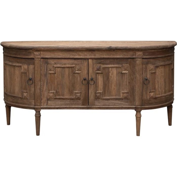Buffet country classico in legno massello di mango
