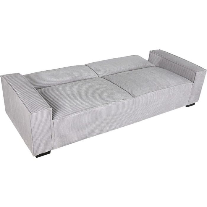 Divano letto vintage grigio chiaro in poliestere - Etnico Outlet
