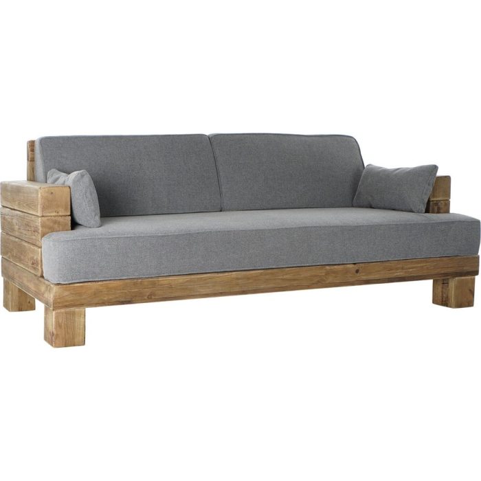 Divano etnico in legno riciclato pino – Etnico Outlet