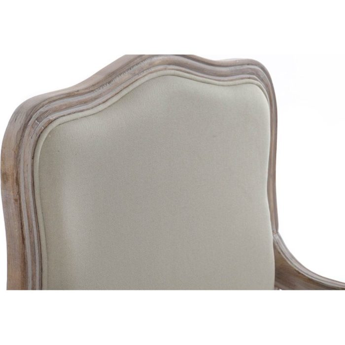 Poltrona francese provenzale legno e cotone - Etnico Outlet