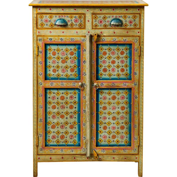 credenza orientale dipinta mango