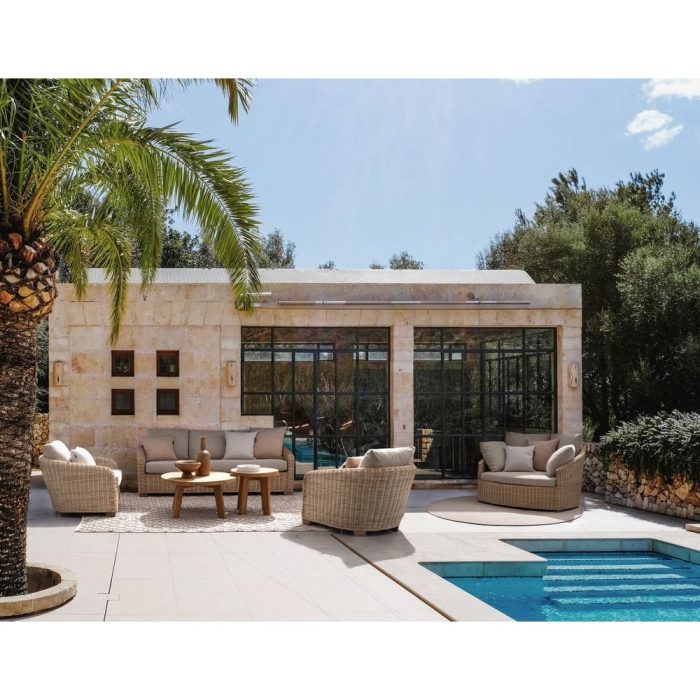 Poltrona da giardino boho chic in rattan – Etnico Outlet