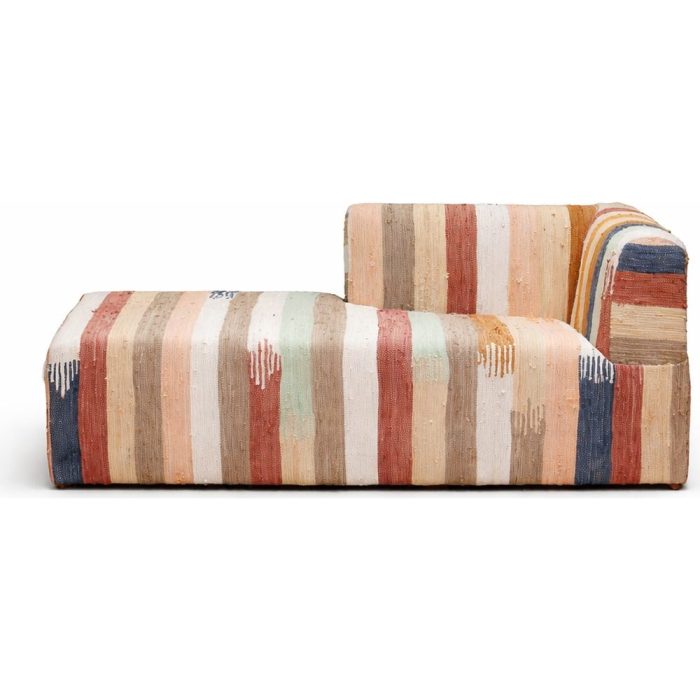 sofà boho chic tessuto
