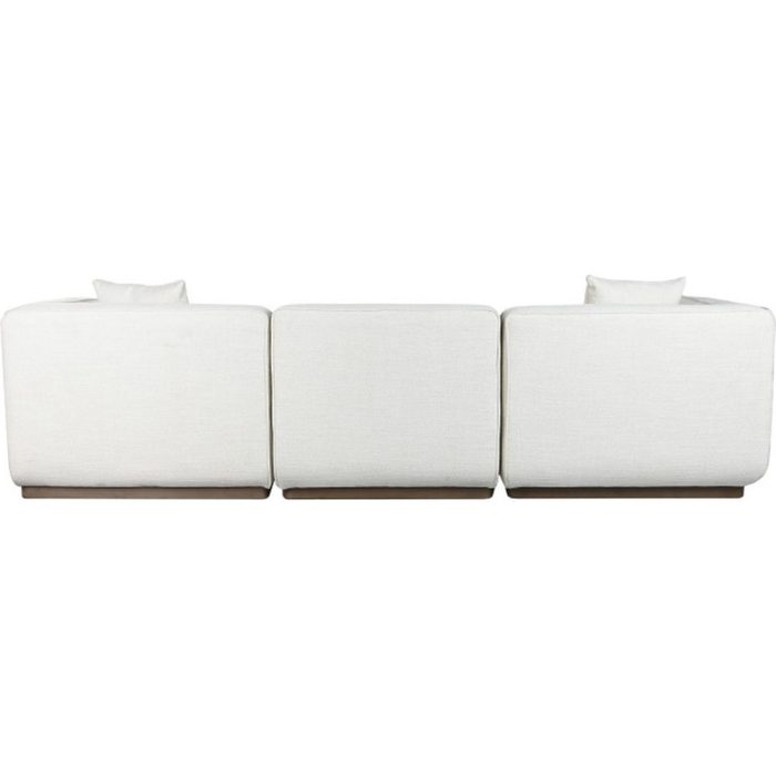 Divano modulare crema con chaise longue - Etnico Outlet