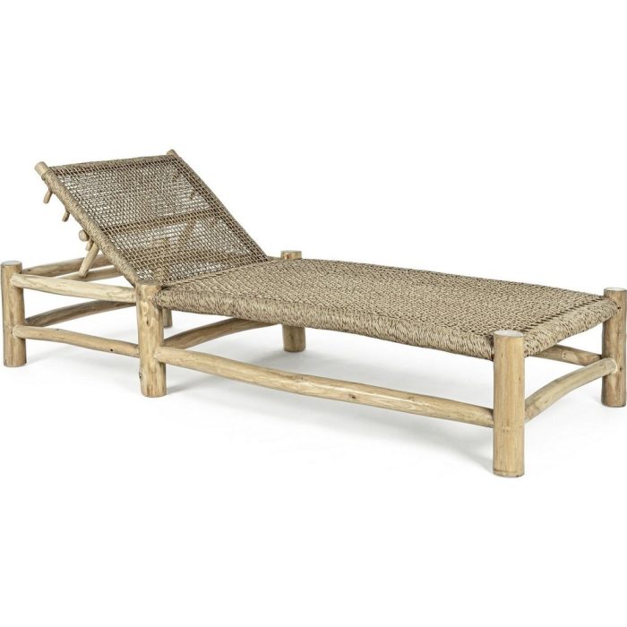 lettino giardino etnico teak