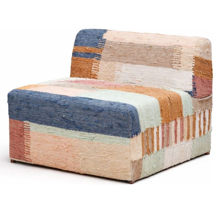 poltrona boho chic multicolore