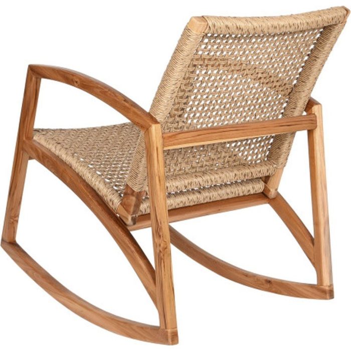 Poltrona Rimba a dondolo in teak – Etnico Outlet