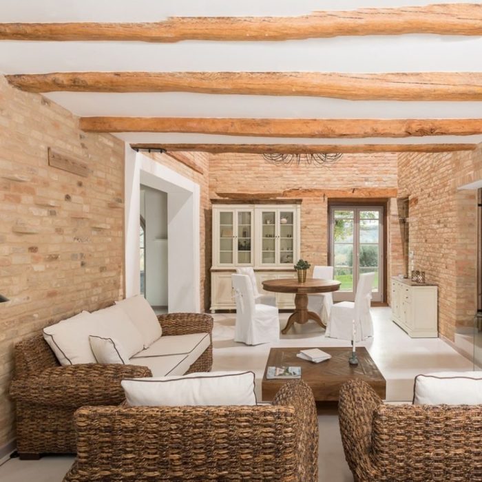 Salotto in abaca naturale completo - Etnico Outlet