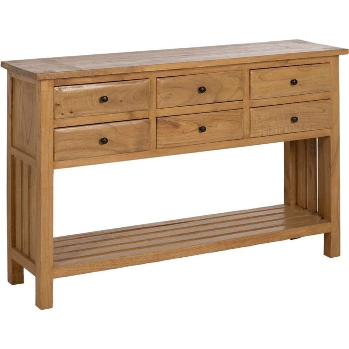 Consolle vintage legno mindi