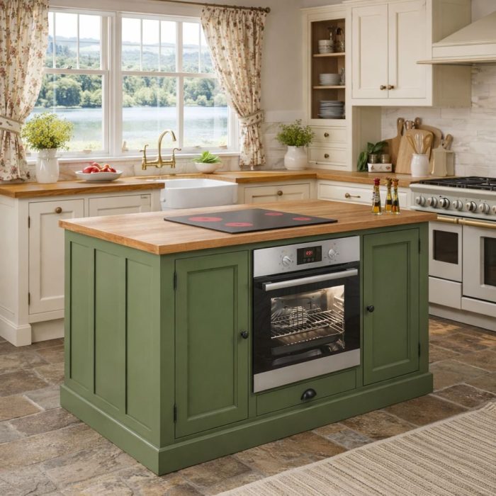 Isola cucina country legno