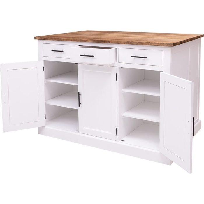 Isola cucina shabby chic SU MISURA in legno massello - Etnico Outlet