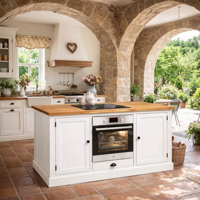 Isola cucina provenzale country “Villa Provenza” SU MISURA