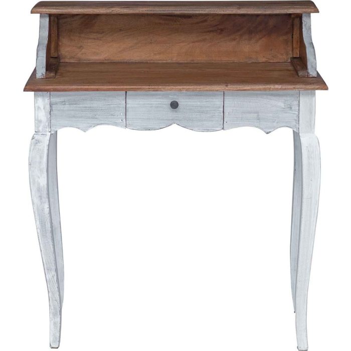 Scrittoio shabby chic mogano bianco - Etnico Outlet