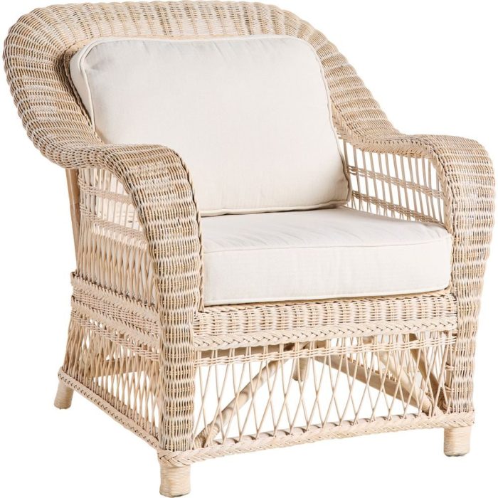 poltrona giardino provenzale rattan