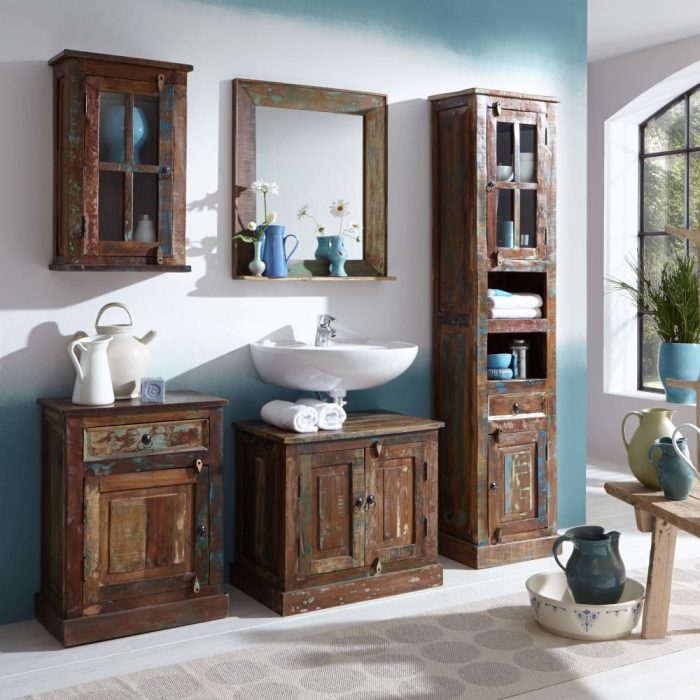 Set bagno industrial multicolore