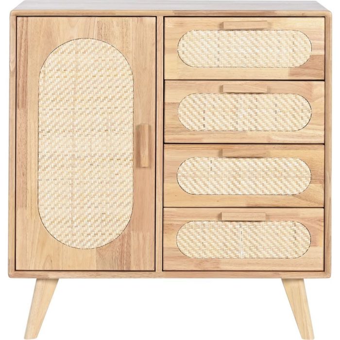 Buffet legno rattan naturale