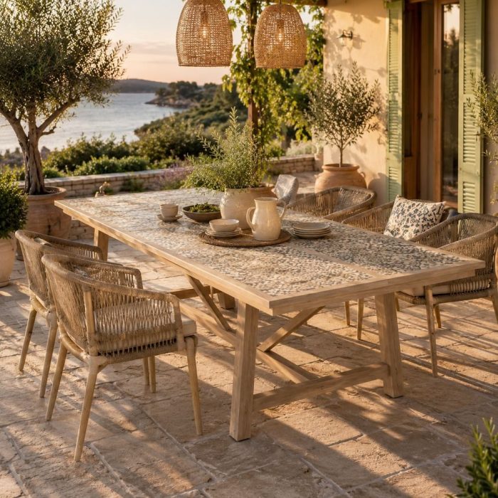 Arredo patio mediterraneo design