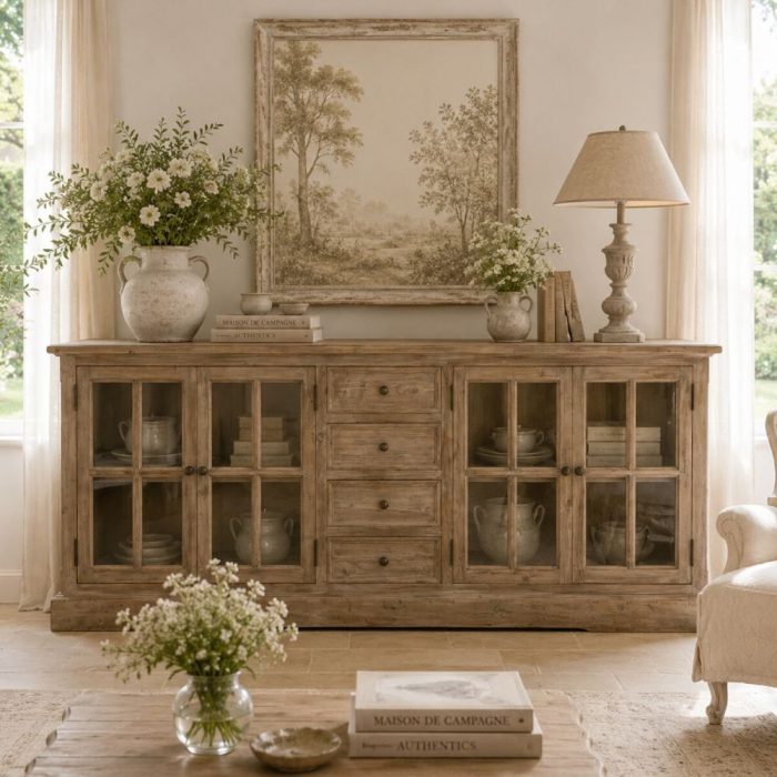 Credenza provenzale Maison in pino - Etnico Outlet