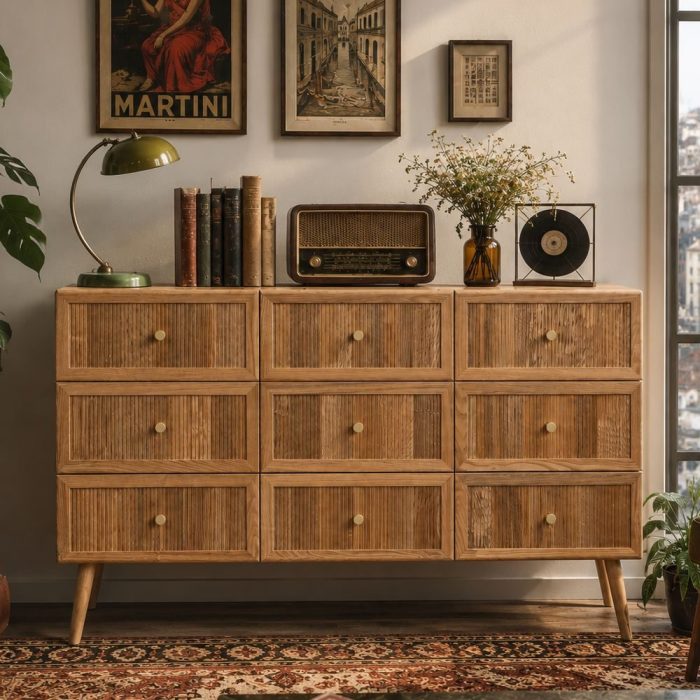 Cassettiera retrò scandinava