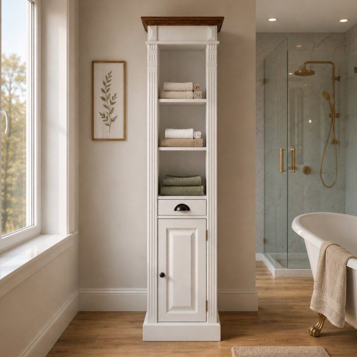 Mobile bagno stile francese bianco shabby
