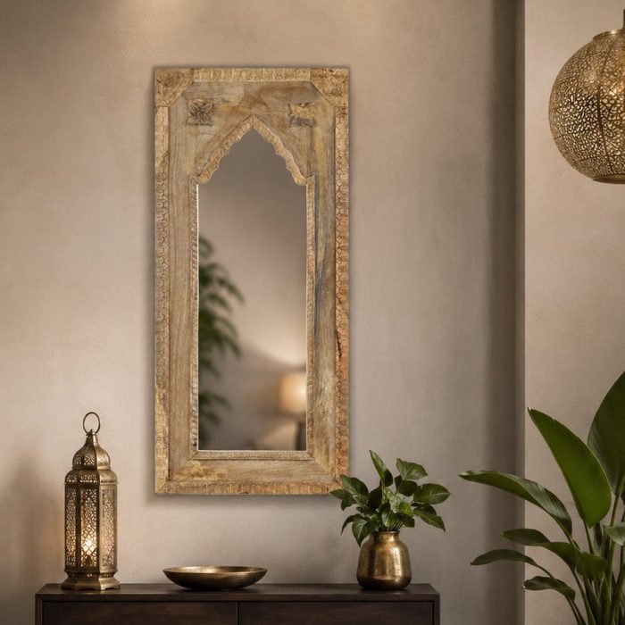 Specchio orientale legno mango