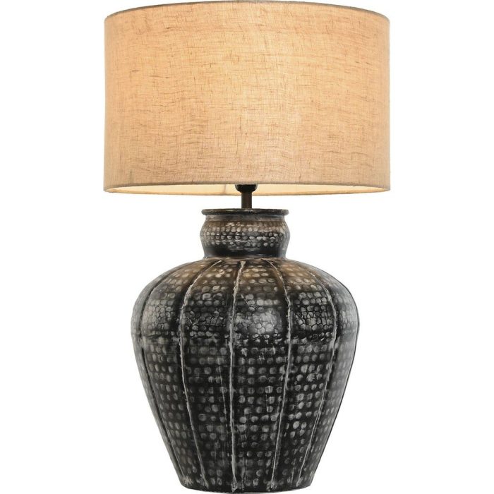 Lampada industrial chic alluminio nero - Etnico Outlet