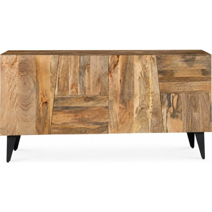 Credenza etnica moderna sheesham intarsiato - Etnico Outlet