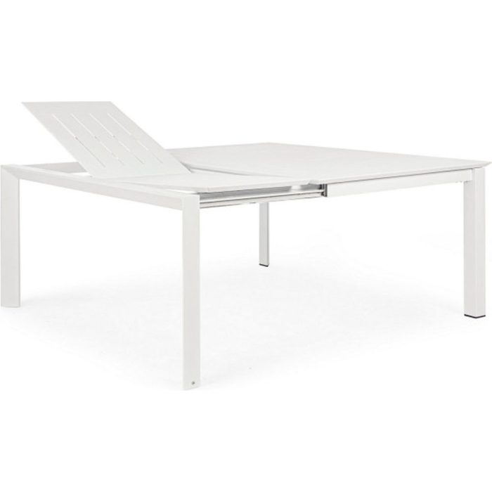 Tavolo da esterno allungabile bianco per giardino - Etnico Outlet