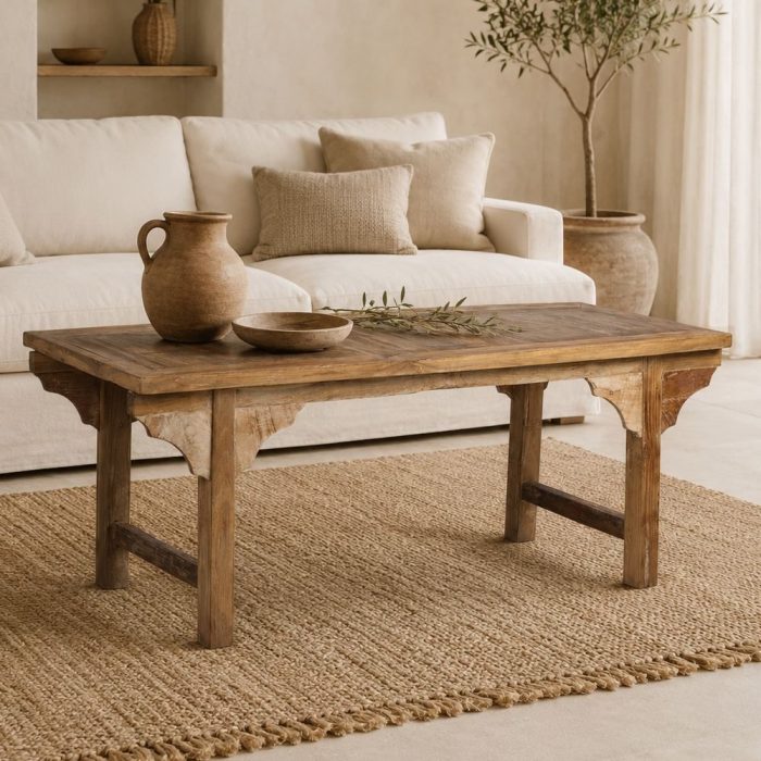 Tavolino living legno teak