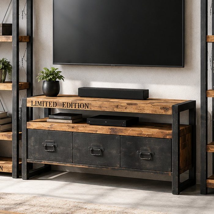 Porta TV industrial loft